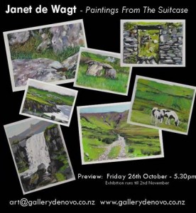 Paintings from the Suitcase invite